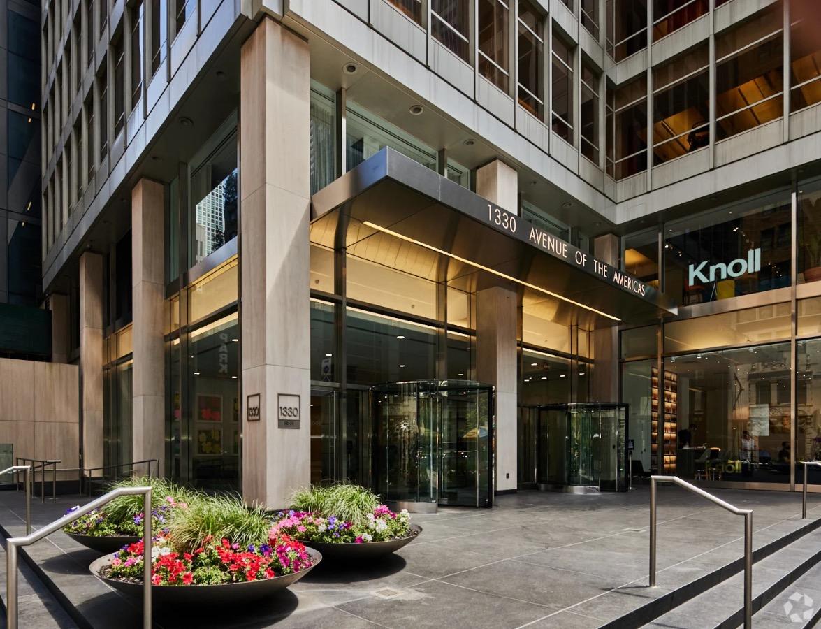 The entrance of 1330 Avenue of the Americas
